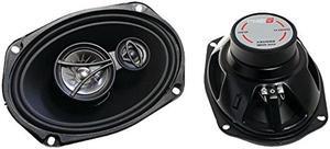 CERWIN Vega XED693 6" x 9" 350W Max / 45W RMS 3-Way Coaxial Speaker w/ 0.75" Balanced Metal Dome CV Tweeter Set ...