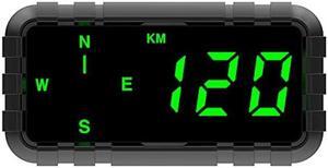 Kingneed HUD Speedometer Odometer Compass Head Up Display GPS Digital Display Big Fonts Univsersal for All Cars Vehicles New C3010
