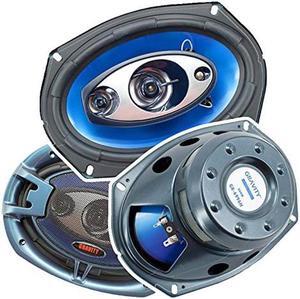 (Pair) Gravity 6x9 inch 4-Way 380 Watts Coaxial Car Speakers CEA Rated - 6996H