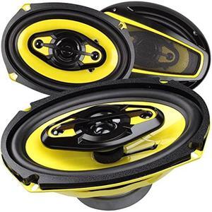 AUDIOTEK 1200W 6X9-Inch 4-Way Car Audio Coaxial Speakers System 6X9 Inches