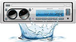 Gravity MGR-207BT 200W A2DP True Marine Stereo AM FM Radio Media Player Receiver with Bluetooth for Boat, ATV, RV, Car, Motorcycle