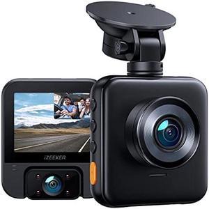 iZEEKER Dash Cam Front and Rear with SD Card 1080p Full HD Car Camera, Dual Dash Camera for Cars with Accident Recording, Parking Monitor, Night