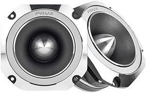 PRV AUDIO 4 Inch Titanium Bullet Tweeter Pair TW700Ti-4 Slim Profile, 200 Watts Program Power, 4 Ohm, 100 Watts RMS, 1.5 in Voice Coil Super Tweeter Pro Car Audio (Pair)