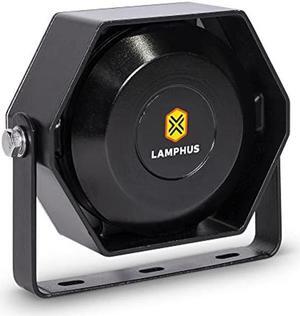 LAMPHUS SoundAlert 100 W Compact Slim Speaker [118-124 dB] [IP66 Waterproof] [Universally Compatible] Air Horn Speaker for Emergency Police Fire Vehicles