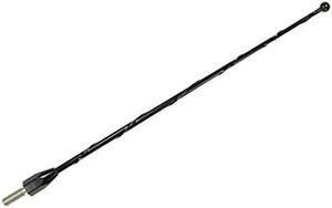 AntennaMastsRus - 9 Inch Black Short Antenna is Compatible with Honda Goldwing GL1800 (2001-2018) - Spiral Wind Noise Cancellation - Spring Steel Construction - Stainless Steel Threading