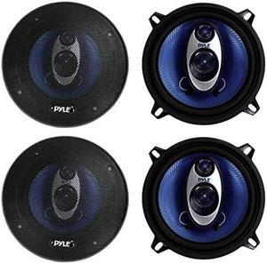 PYLE PL53BL 5.25" 400W 3-Way Car Audio Triaxial Speakers Stereo TWO PAIRS
