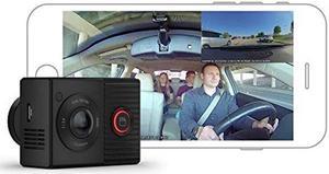Garmin Dash Cam Tandem Front and Rear Duallens Dash Camera With Interior Night Vision Two 180degree Lenses FrontFacing Lens with 1440p InteriorFacing Lens with 720p