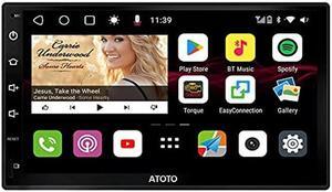 ATOTO S8 Premium 7inch Double-DIN Android Car Stereo, Wireless CarPlay & Android Auto, Dual Bluetooth w/aptX HD, QLED Display,Split Screen, HD Rearview with LRV, USB tethering,SCVC and More, S8G2B74PM