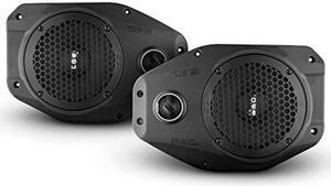 DS18 JL-SB6 Plug & Play Sound Bar Enclosure Upgrade with 6.5" Neodymium Mid-Range and Tweeter Compatible with Jeep Wrangler JL/JLU | Gladiator JT Left and Right Speakers (Pair)