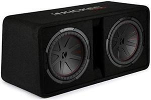 KICKER CompR 12"(30cm) Dual subwoofers in Vented encl, 2ohm, RoHS Compliant
