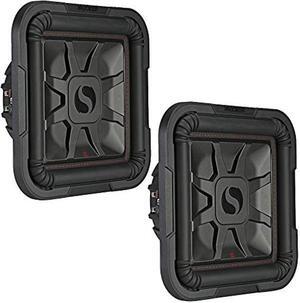 KICKER 2 46L7T104 Car Audio L7T Shallow Mount 10" 1000W Sub Square L7 Subwoofers