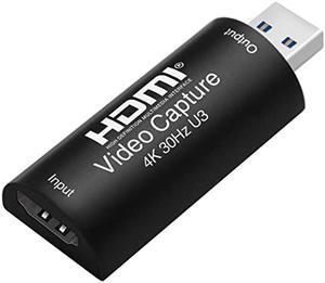 ORIVISION HDMI Video Capture Card, Cam Link 4K 30 HDMI to USB 3.0 1080P60 Game Capture Card Device for Streaming Recorder, Live Broadcasting, Compatible with Nintendo Switch,Xbox,PS4 (VLC/OBS/Amcap)