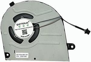 QUETTERLEE Replacement New Laptop CPU Discrete Graphics Cooling Fan for DELL Inspiron 14 7400 MX350 Series 0F4R10 EG50040S1-CK30-S9A DC5V 0.37A Fan