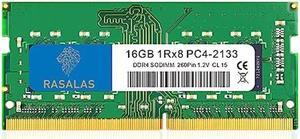 RASALAS 16GB DDR4 2133MHZ PC4-17000 Non-ECC Unbuffered 1.2V CL15 1Rx8 PC4-2133P Sing 1 X 16GB Laptop RAM Upgrade