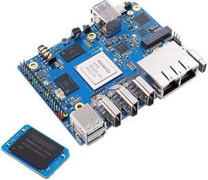 Orange Pi 5 Plus 8GB with 64GB eMMC Rockchip RK3588 8-Core 64-Bit Single Board Computer with 64GB eMMC Module, Development Board Run Orange Pi/Ubuntu/Debian/Android 12 OS (Pi 5 Plus 8G+64G eMMC)