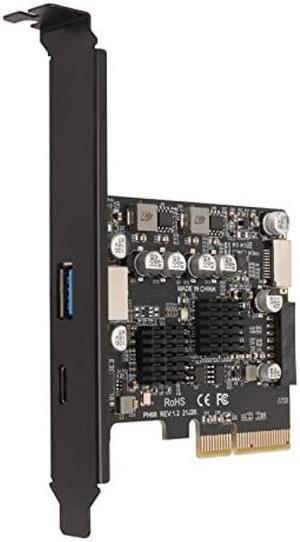 Vbestlife PCIe Type C Card, PCIe3.0 to USB 3.2 Gen 2 Card with 10 Gbps Bandwidth USB Ports, PCI Express (PCIe) Expansion Card USB Card for Desktop PC