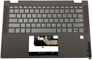 wzqrps Replacement Laptop Upper Case Palmrest Backlit Keyboard Touchpad Assembly Part for Le novo Flex 5-14IIL05 ARE05 ITL05 5CB0Y85490 Gray