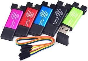 WWZMDiB ST-Link V2 Emulator Downloader Programmer Support STM32 SWD and STM8 Swim (Random Color) (5Pcs(Random Color))