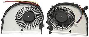 Laptop Cooling Fan, Replacement CPU/GPU Cooling Fan for GIGABYTE AERO 15 15X AERO 14 GIGABYTE RP64W RP65W, 4 Pin Power Connector(CPU and GPU)
