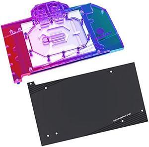 Copper GPU Water Cooling Block GPU Waterblock Graphics Card Water Cooling Block for Gigabyte GeForce RTX 4090 Windforce 24G (5V ARGB Aura Effect LED Lights GPU Block with Backplate)