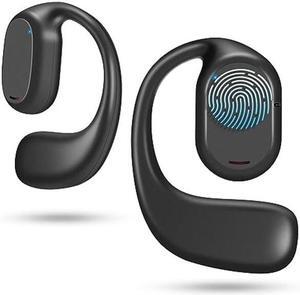 ASIILOVI Open Ear Headphones VG332 2023 Version, Air Conduction Headphones Bluetooth 5.3 Touch Control Wireless Earbuds, Up to 16 Hours Playtime Earphones with Dual 16.2mm Dynamic Drivers Deep Bass