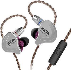 CCA C10 in Ear Monitor Headphone 10 Hybrid Drivers Wired Earbud 4BA 1DD HiFi IEM Earphones Stereo Noise Isolating Earphone with Detachable Cable for Musicians Singers Studio Audiophiles Dj PC