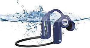 bone conduction headphones bone conducting headphones wireless bluetooth titanium open ear bone conduction headphones wireless with IPX8 waterproof 16GB memory offline use headphones for gym
