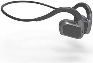 Bone Conduction Wireless Bluetooth Headset IPX8 Waterproof Swimming Headset Outdoor Fitness 32GB Memory MP3 Player (Grey)