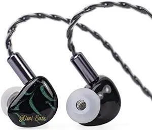 Linsoul Kiwi Ears Cadenza 10mm Beryllium Dynamic Driver IEM 3D Printed with Detachable Interchangeable Plug 0.78 2pin 3.5mm IEM Cable for Musician Audiophile (Solo, Cadenza)
