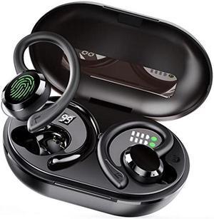 Wireless Earbuds Bluetooth Headphones, Bluetooth 5.3 Earbuds Sport Immersive HiFi Stereo Over Ear Buds, 48Hrs Earphones in Ear with Earhooks, HD Mic, IP7 Waterproof Headset for Workout Running [2023]