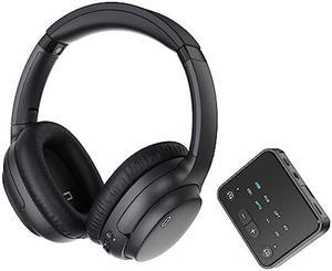 Soundodo Bluetooth Headphones for tv Watching,Wireless Headphones for Tv Watching with Bluetooth 5.3 Transmitter with Optical,RCA,AUX,Plug n Play,50H Playtime,No Delay,Dual Link,165ft Long Range