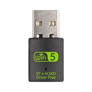DIGISHUO Mini WiFi Dongle | USB Bluetooth WiFi Receiver Driver Free Dual Band Network Card, 600Mbps Dual Band 2.4 | 5Ghz Wireless Network External Receiver, for PC | Laptop | Desktop DIGISHUO Mini WiFi Dongle | USB Bluetooth WiFi Receiver Driver Free Dual Band Network Card, 600Mbps Dual Band 2.4 | 5Ghz Wireless Network External Receiver, for PC | Laptop | Desktop