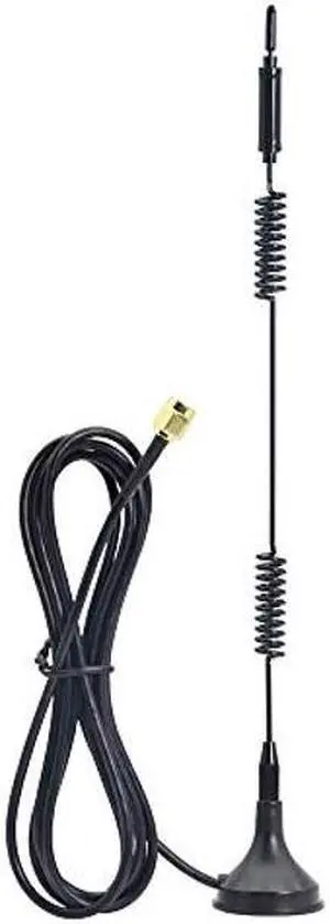 [Upgraded] Dual Band WiFi 2.4GHz 5GHz 5.8GHz 12dBi 4g Antenna Magnetic Base SMA Male Antenna for WiFi Router Signal Booster Repeater Range Extender Wireless Network Card Security IP Camera - 1pack