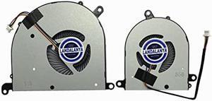 LANDALANYA Replacement New Laptop CPU and GPU Cooling Fan for MSI Modern PS63 8RC PS63 8M MS-16S1 MS-16S2 MS14B2 GTX1050 Series BS5005HS-U3J 16S1-CPU BS5005HS-U3I 16S1-GPU DC5V 0.50A Fan