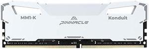 Timetec Pinnacle Konduit 16GB DDR4 3600MHz PC4-28800 CL18-22-22-42 XMP2.0 Overclocking 1.35V Dual Rank Compatible for AMD and Intel Desktop Gaming PC Memory Module - White