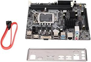 Gaming Motherboard DDR3 Intel H81 Computer Motherboard LGA 1150 for Intel Core 4/5 Generations, Dual DDR3 Channel, VGA/DVI/HDML/RJ45
