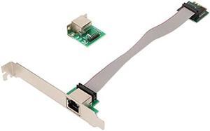 Gigabit Ethernet Server Adapter, M.2 A E I210AT Single Port Gigabit Server NIC Adapter 1000M RJ45 Ethernet NIC.