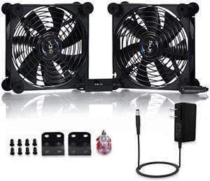 SCCCF High Airflow Router Cooling Fan for Computer Cooler TV Box Wireless 12V DC Power 140mm 280mm Fan with Multi Speed Controller