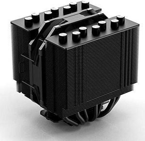 ID-COOLING SE-207-XT Slim 135mm Height All-Black CPU Cooler 7 Heat Pipes Dual-Tower CPU Air Cooler with 120mm PWM Fan TDP 220W, CPU Fan for Intel 1700/1200/115X, AMD AM5/AM4
