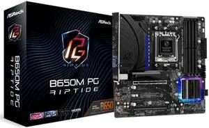 ASRock B650M PG Riptide AMD Ryzen 7000 Series Processors Motherboard