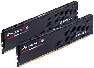 G.SKILL Ripjaws S5 Series (Intel XMP 3.0) DDR5 RAM 32GB (2x16GB) 6000MT/s CL36-36-36-96 1.35V Desktop Computer Memory UDIMM - Matte Black (F5-6000J3636F16GX2-RS5K)