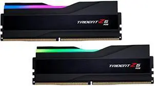G.SKILL Trident Z5 RGB Series (Intel XMP 3.0) DDR5 RAM 32GB (2x16GB) 7600MT/s CL36-46-46-121 1.40V Desktop Computer Memory UDIMM - Matte Black (F5-7600J3646G16GX2-TZ5RK)