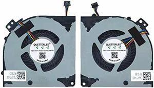 QUETTERLEE Replacement New Laptop CPU and GPU Cooling Fan for Gigabyte Aorus X7 X9 DT V5 V6 V7 Series DFS200005AA0T FH37 DFS541105FC0T FH38 DC5V 0.50A Fan