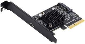 chenyang CY PCIe to USB C Adapter,USB 3.2 Gen2 Type-C to PCI-E 4X Express Card Adapter for Motherboard 20Gbps