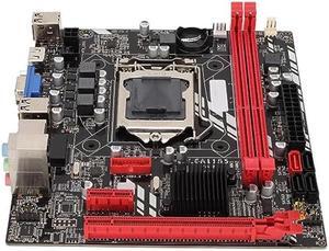 Desktop Motherboard, Inter B75M LGA1155 Gaming Motherboard, M ATX DDR3 Motherboard with SATA3.0/SATA2.0, DDR3x2, VGA + HDML, Network Card, for Inter Core i7, i5, i3
