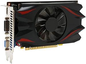 Yoidesu GTX650 Desktop Computer Graphics Card, 2GB 128BIT GDDR5 Gaming Graphics Card for Directx 12, Super Compact, 2560x1600 DVI VGA PCIe 3.0 Single Fan Low Graphics Card