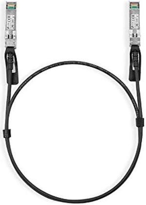 TP-Link TL-SM5220-1M | 1 Meter/ 3.3 Feet 10G SFP+ Direct Attach Cable (DAC) | Passive Twinax Cable | 10GBASE-CU SFP+ to SFP+ Connector | Plug and Play | LC Duplex Interface