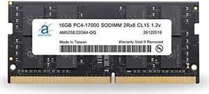 Adamanta 16GB (1x16GB) DDR4 2133Mhz PC4-17000 SODIMM 2Rx8 CL15 1.2v Non-ECC Unbuffered Notebook DRAM RAM