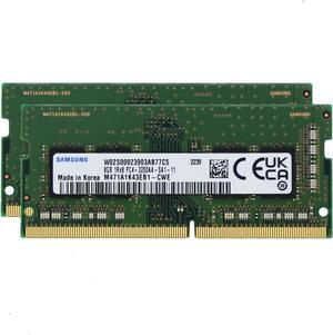 Sam Original 16GB (2x8GB) DDR4 3200Mhz PC4-25600 SODIMM 1Rx8 CL22 1.2v Laptop Notebook RAM Memory Upgrade M471A1K43EB1-CWE Adamanta