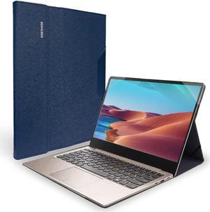 Shellman Case Cover for Lenovo 16 Inch Yoga 7i 2 in 1  Yoga 16s 2022  IdeaPad Slim 7 Pro Laptop AccessoriesPU Leather Protective Hard Shell CaseS016Blue